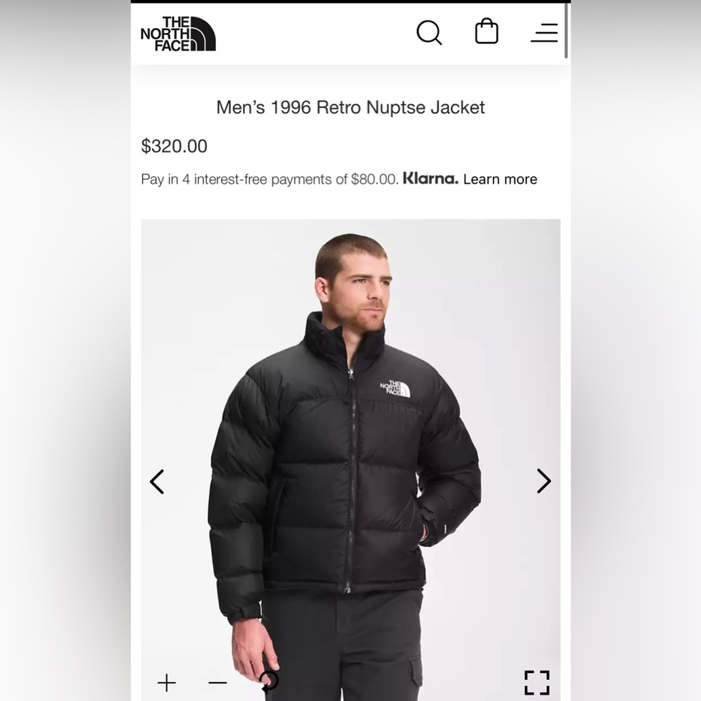 The North Face Men’s 1996 Retro Nuptse Jacket NEW WITHOUT TAGS